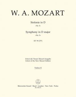 Symphonie No. 45 en ré majeur KV 95 (73n) 
