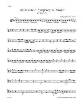 Symphonie No. 47 en ré majeur KV 97 (73m) 