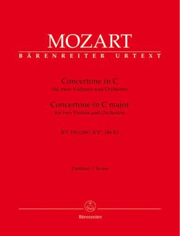Concertone en ut majeur KV 190, (166b, KV 6 186 E) Standard