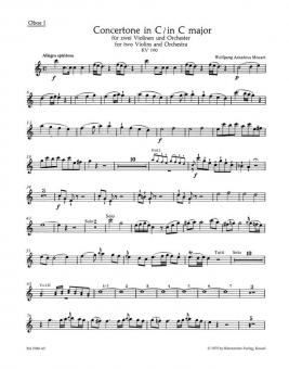 Concertone en ut majeur KV 190, (166b, KV 6 186 E) 