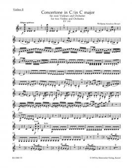 Concertone en ut majeur KV 190, (166b, KV 6 186 E) 