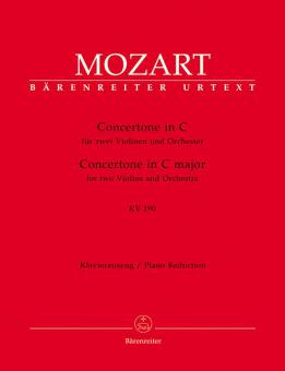 Concertone en ut majeur KV 190, (166b, KV 6 186 E) Standard