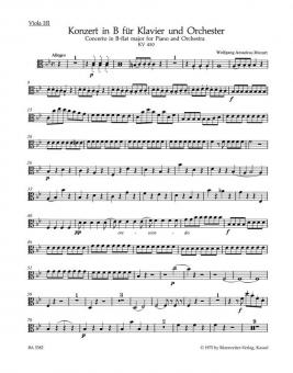 Concerto No. 15 en si bémol majeur KV 450 