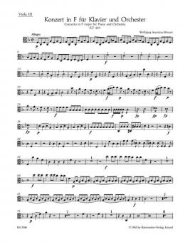Concerto No. 19 en fa majeur KV 459 