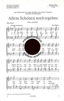 Allem schönen noch ergeben 