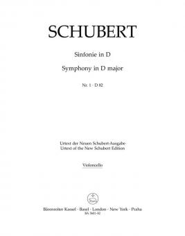 Symphonie No. 1 en ré majeur D 82 