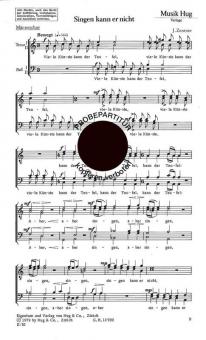 Singen kann er nicht 
