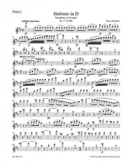 Symphonie No. 3 en ré majeur D 200 