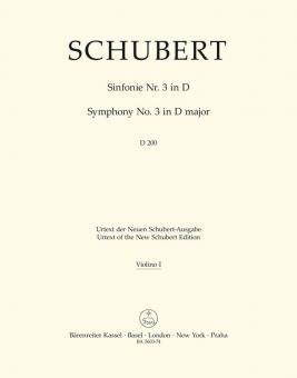 Symphonie No. 3 en ré majeur D 200 