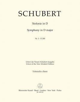Symphonie No. 3 en ré majeur D 200 