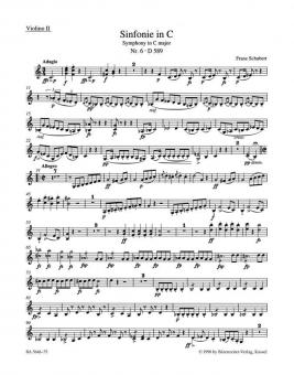 Symphonie No. 6 en ut majeur D 589 