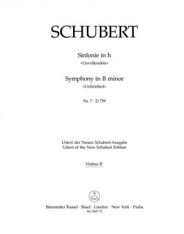 Symphonie No. 7 en si mineur D 759 