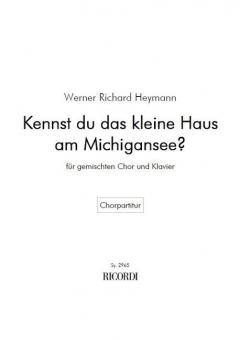 Kennst du das kleine Haus am Michigan-See 