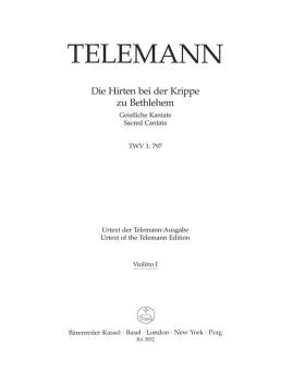Die Hirten bei der Krippe zu Bethlehem TWV 1:797 