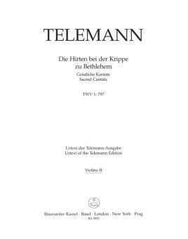 Die Hirten bei der Krippe zu Bethlehem TWV 1:797 