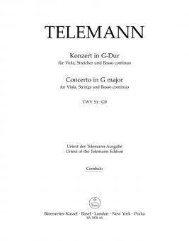 Concerto en sol majeur TWV 51:G9 