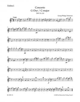 Concerto en sol majeur TWV 51:G9 