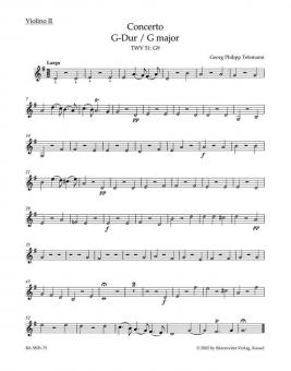 Concerto en sol majeur TWV 51:G9 
