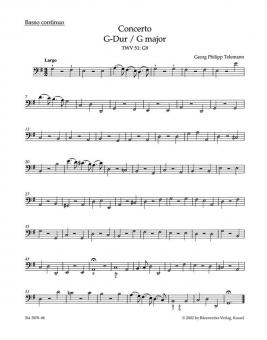 Concerto en sol majeur TWV 51:G9 