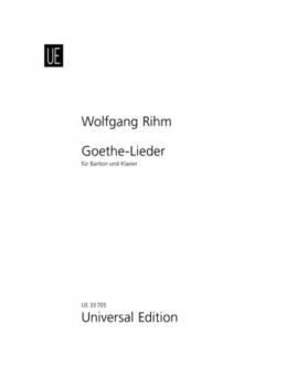 Goethe-Lieder für Bariton und Klavier 