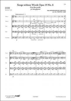 Songs Without Words Op. 19 No. 6 