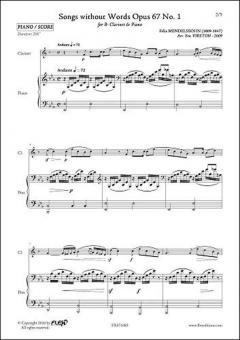 Songs Without Words Op. 67 No. 1 