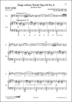 Songs Without Words Op. 62 No. 6 