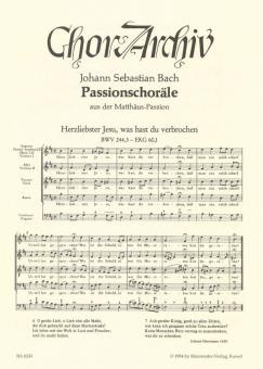 Les chorals de la passion selon St. Matthieu BWV 244 Standard