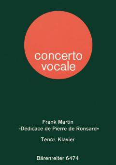 Dédicace de Pierre de Ronsard pour ténor et piano Standard