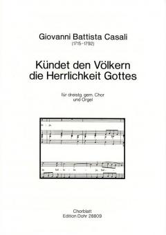 Kündet den Völkern die Herrlichkeit Gottes 