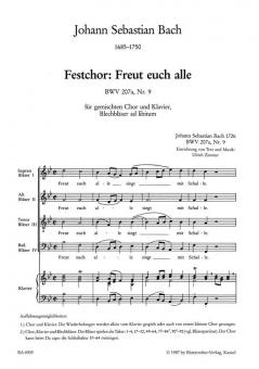 Freut euch alle BWV 207a, 9 
