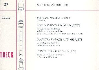 Kontratänze und Menuette 