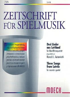 Drei Lieder aus Lettland 
