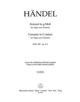 Concerto en sol mineur op. 44930 HWV 289 Standard