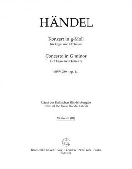 Concerto en sol mineur op. 44930 HWV 289 Standard