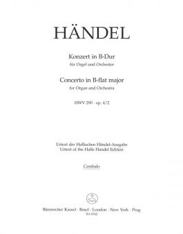 Concerto en si bémol majeur op. 44961 HWV 290 
