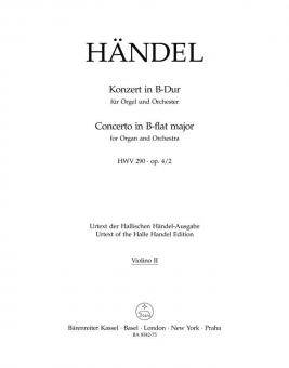 Concerto en si bémol majeur op. 44961 HWV 290 