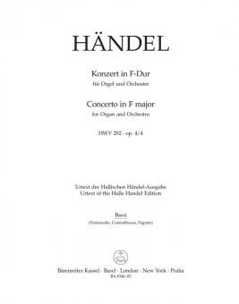 Concerto en fa majeur op. 45020 HWV 292 
