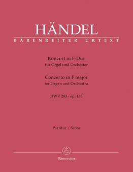 Concerto en fa majeur op. 45050 HWV 293 