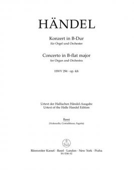 Concerto en si bémol majeur op. 45081 HWV 294 