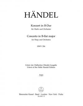 Konzert B-Dur op. 4/6 HWV 294 