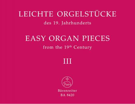Pièces d'orgue faciles du 19e siècle, volume 3 Standard