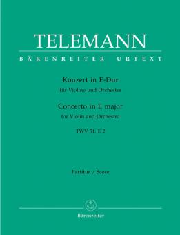 Concerto en mi majeur TWV 51:E2 