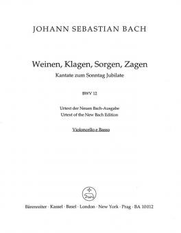 Les pleurs et les lamentations, les tourments et le découragement BWV 12 