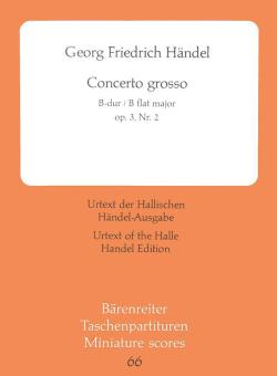 Concerto grosso en si bémol majeur op. 44960 HWV 313 