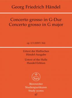 Concerto grosso en sol majeur op. 44988 HWV 314 