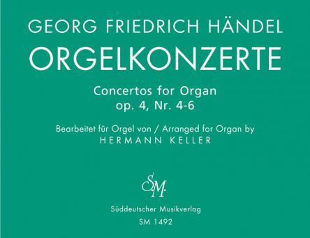 Concertos pour orgue solo avec pédale op. 4 
