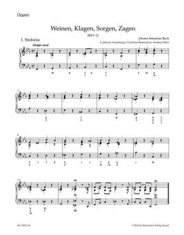 Les pleurs et les lamentations, les tourments et le découragement BWV 12 