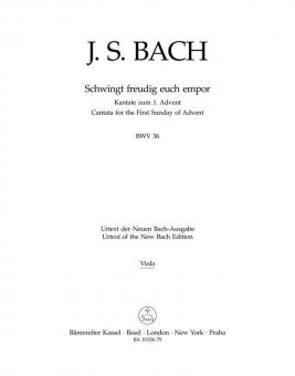 Élancez-vous joyeusement jusqu'aux sublimes étoiles BWV 36 