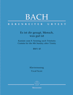 On t'a dit, homme, ce qui est bien BWV 45 